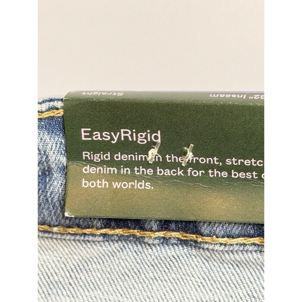 Wild Fable High Rise Straight Leg Jeans Womens Size 8 Light Wash Raw Hem NWT - Picture 9 of 11